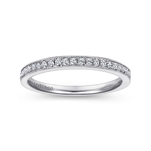 14K White Gold Matching Wedding Band