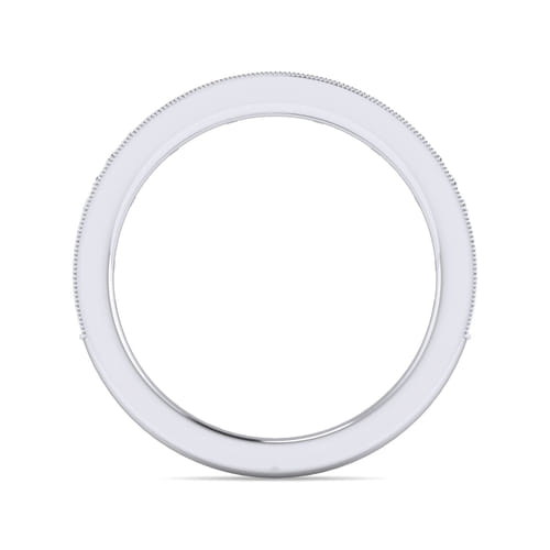 14K White Gold Matching Wedding Band