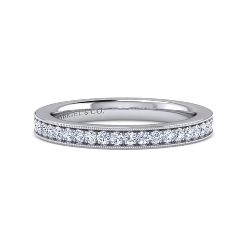 14K White Gold Matching Wedding Band