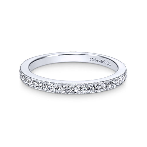 14K White Gold Matching Wedding Band