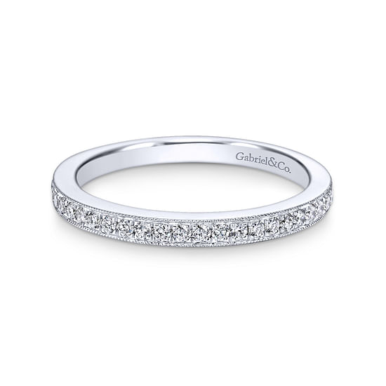 Gabriel - 14K White Gold Matching Wedding Band