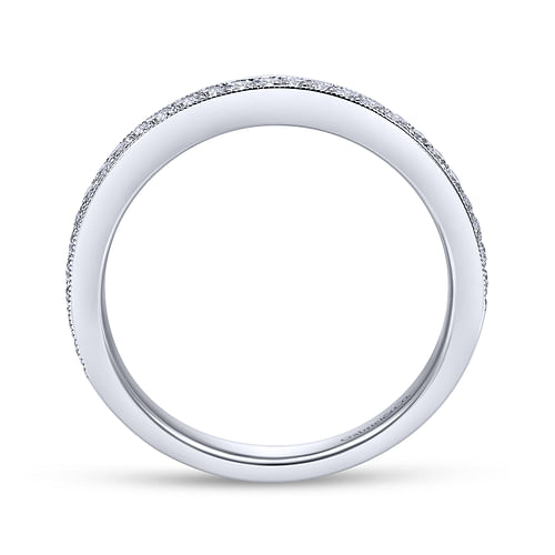 14K White Gold Matching Wedding Band