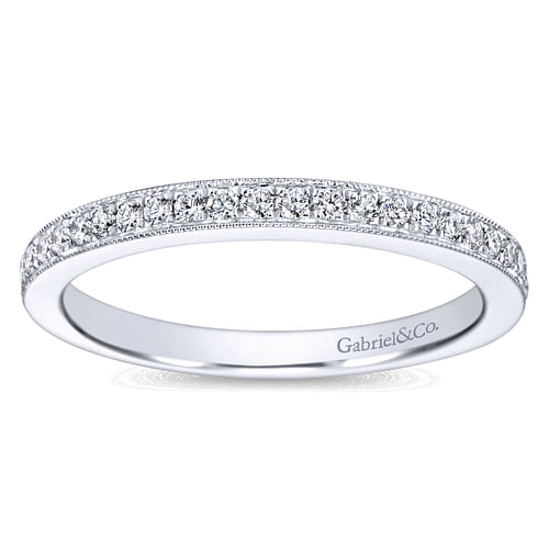 14K White Gold Matching Wedding Band