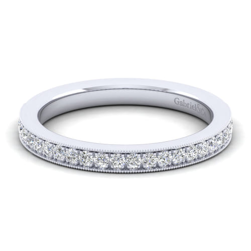 14K White Gold Matching Wedding Band