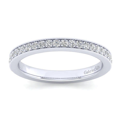 14K White Gold Matching Wedding Band