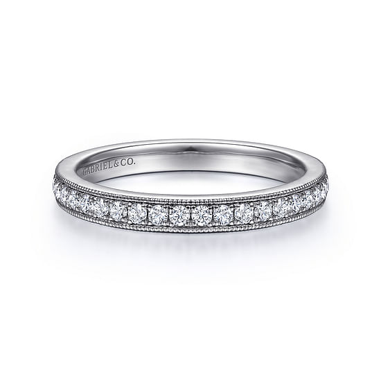 Gabriel - 14K White Gold Matching Wedding Band