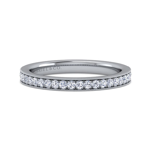 14K White Gold Matching Wedding Band