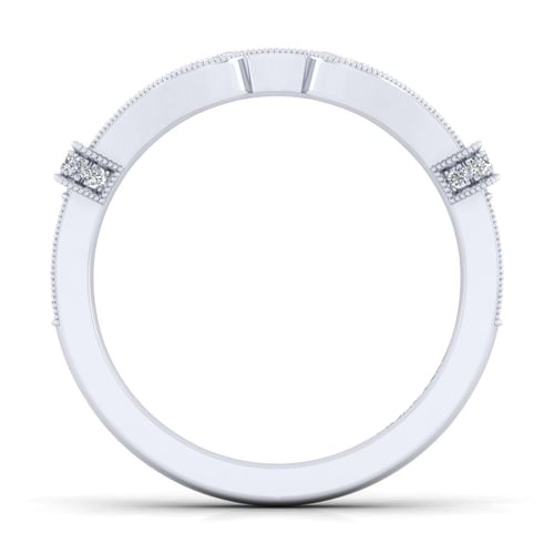 14K White Gold Matching Wedding Band