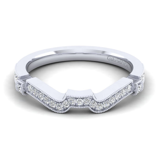 Gabriel - 14K White Gold Matching Wedding Band