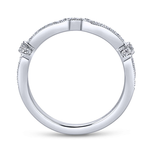 14K White Gold Matching Wedding Band