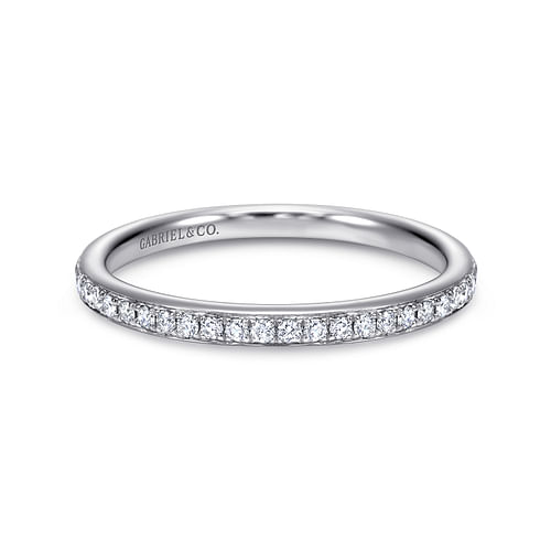 14K White Gold Matching Wedding Band