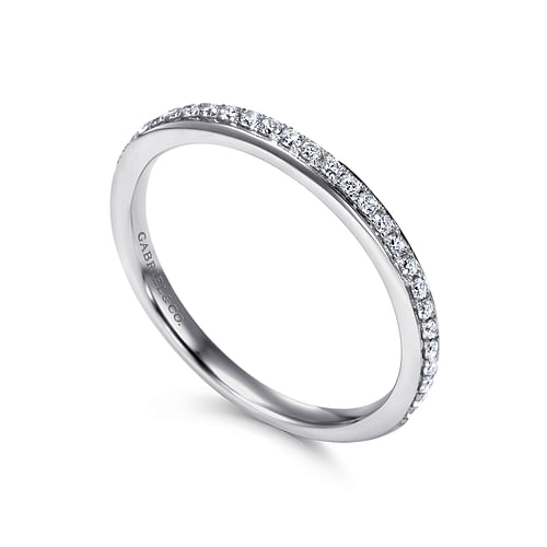 14K White Gold Matching Wedding Band