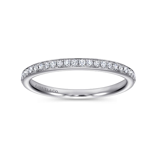 14K White Gold Matching Wedding Band