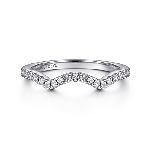 14K White Gold Matching Wedding Band