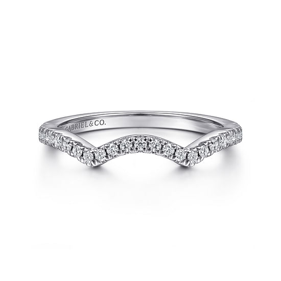 Gabriel - 14K White Gold Matching Wedding Band