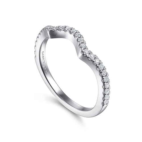 14K White Gold Matching Wedding Band