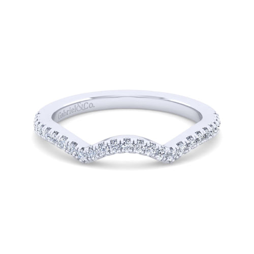 14K White Gold Matching Wedding Band