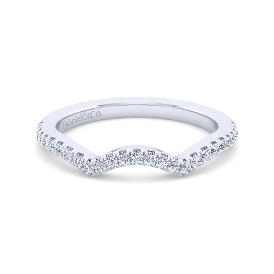 Gabriel - 14K White Gold Matching Wedding Band
