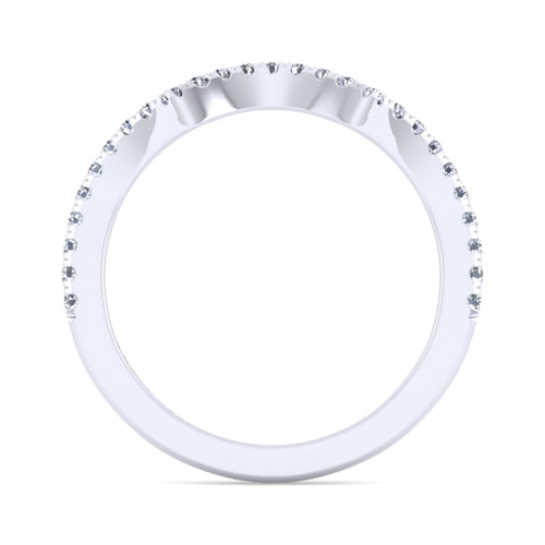 14K White Gold Matching Wedding Band