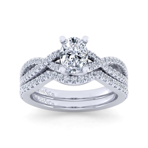 14K White Gold Matching Wedding Band