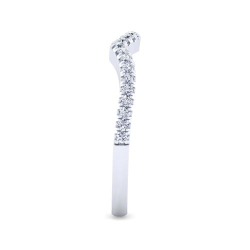 14K White Gold Matching Wedding Band