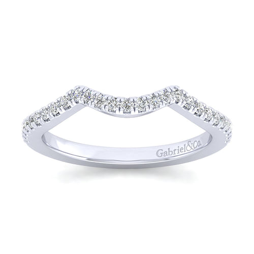 14K White Gold Matching Wedding Band