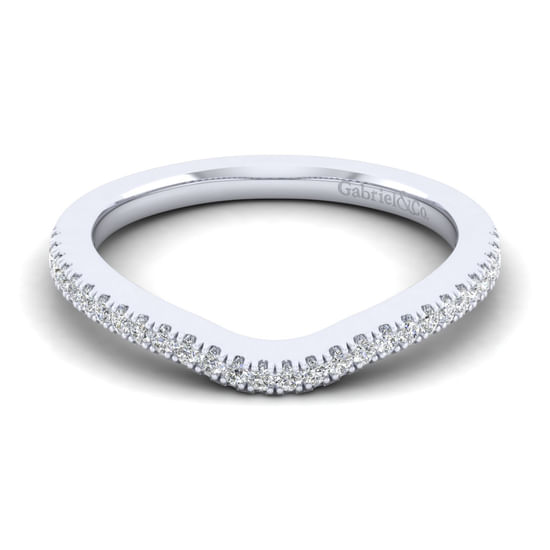 Gabriel - 14K White Gold Matching Wedding Band