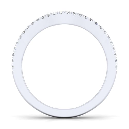 14K White Gold Matching Wedding Band