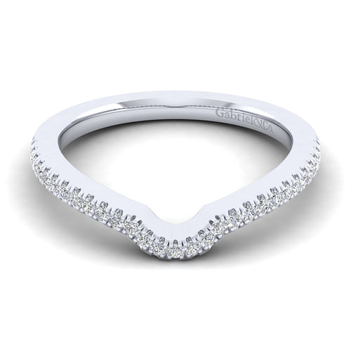 14K White Gold Matching Wedding Band