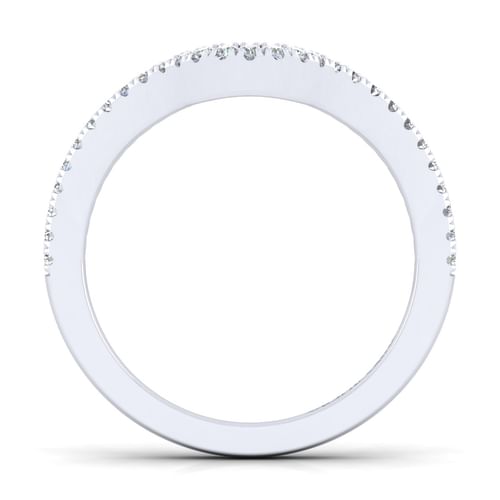 14K White Gold Matching Wedding Band