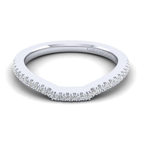 14K White Gold Matching Wedding Band