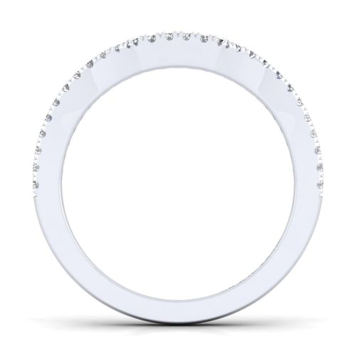 14K White Gold Matching Wedding Band