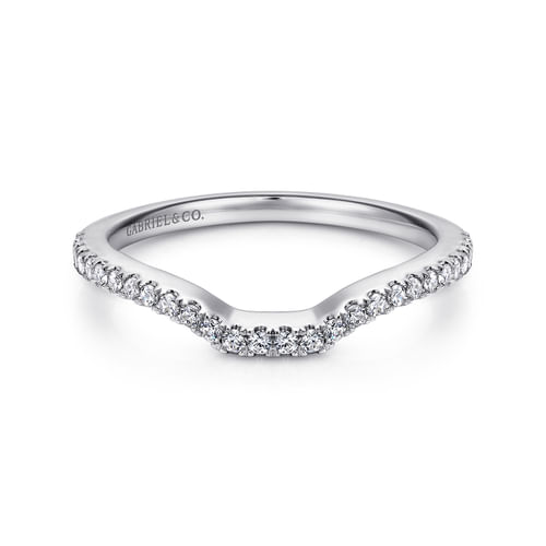 14K White Gold Matching Wedding Band