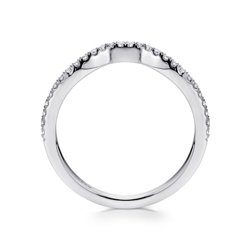 14K White Gold Matching Wedding Band