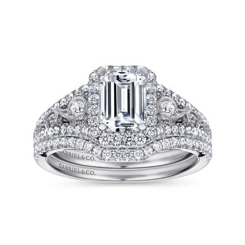 14K White Gold Matching Wedding Band