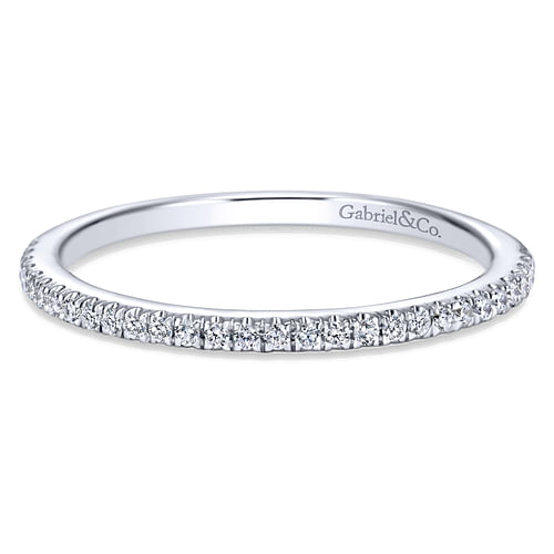 14K White Gold Matching Wedding Band