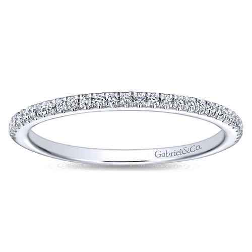 14K White Gold Matching Wedding Band