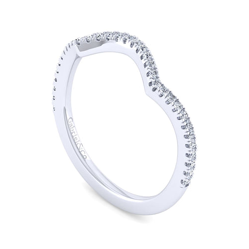 14K White Gold Matching Wedding Band