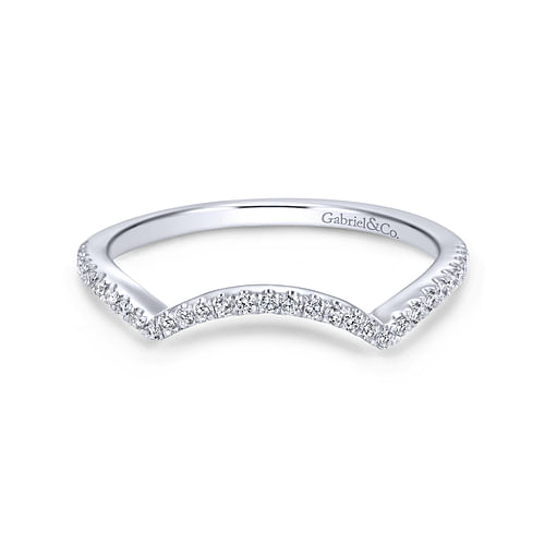 14K White Gold Matching Wedding Band