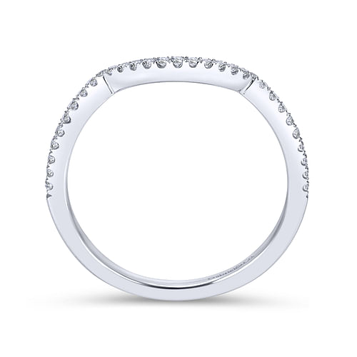 14K White Gold Matching Wedding Band