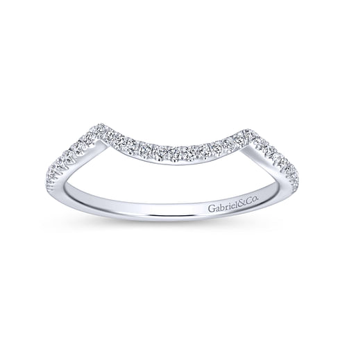 14K White Gold Matching Wedding Band