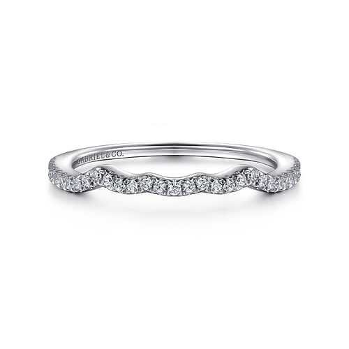 14K White Gold Matching Wedding Band