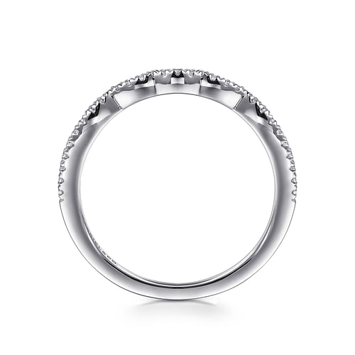 14K White Gold Matching Wedding Band