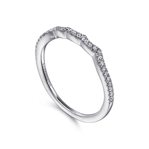 14K White Gold Matching Wedding Band