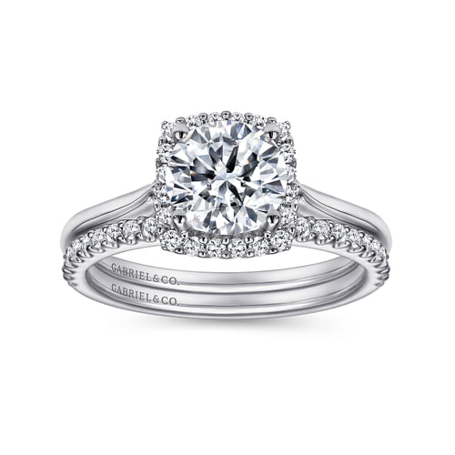 14K White Gold Matching Wedding Band