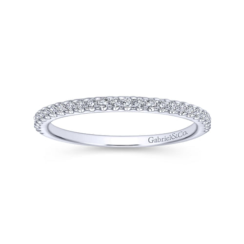 14K White Gold Matching Wedding Band