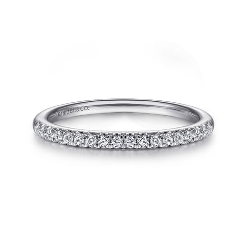 14K White Gold Matching Wedding Band