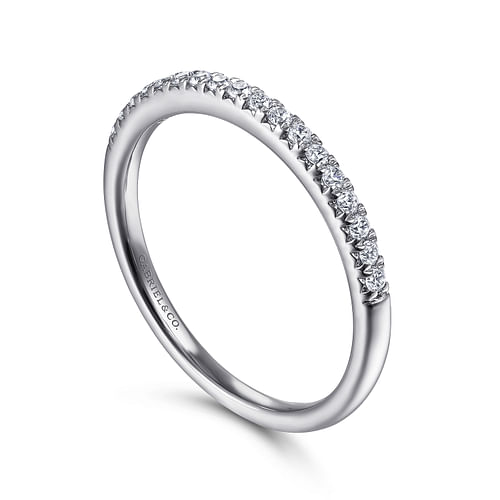 14K White Gold Matching Wedding Band