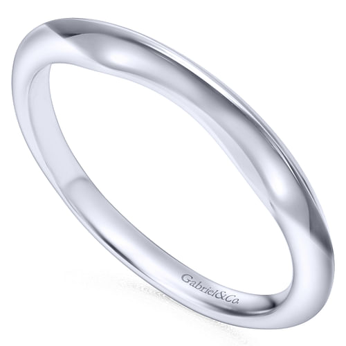 14K White Gold Matching Wedding Band