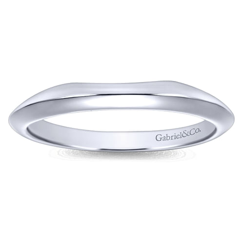 14K White Gold Matching Wedding Band